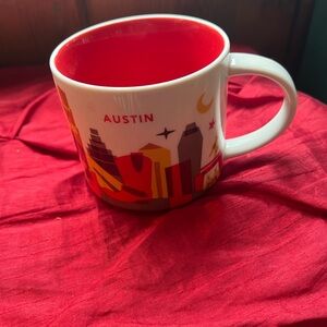 Starbucks Austin Skyline You Are Here Collection Mug - Red and White